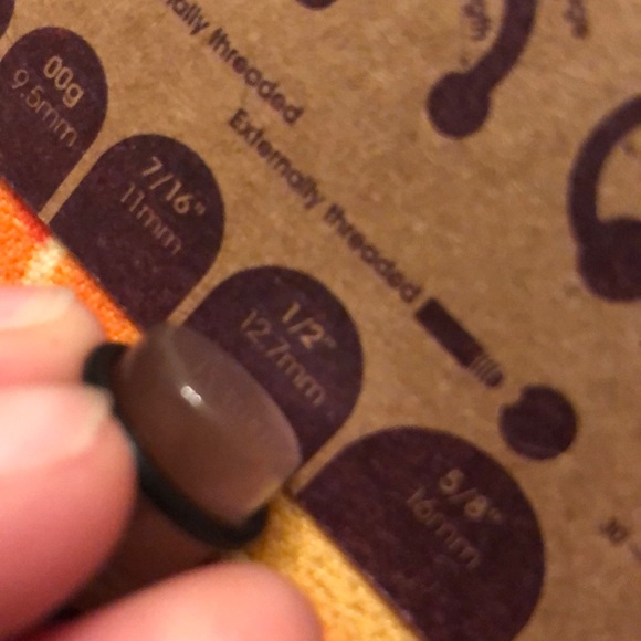 Purplish glass 1/2inch spacers - Picture 4 of 5